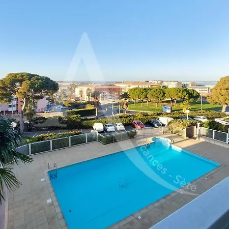 T2 Loggia, Avec Piscine Entre Et Plages 아파트 세테